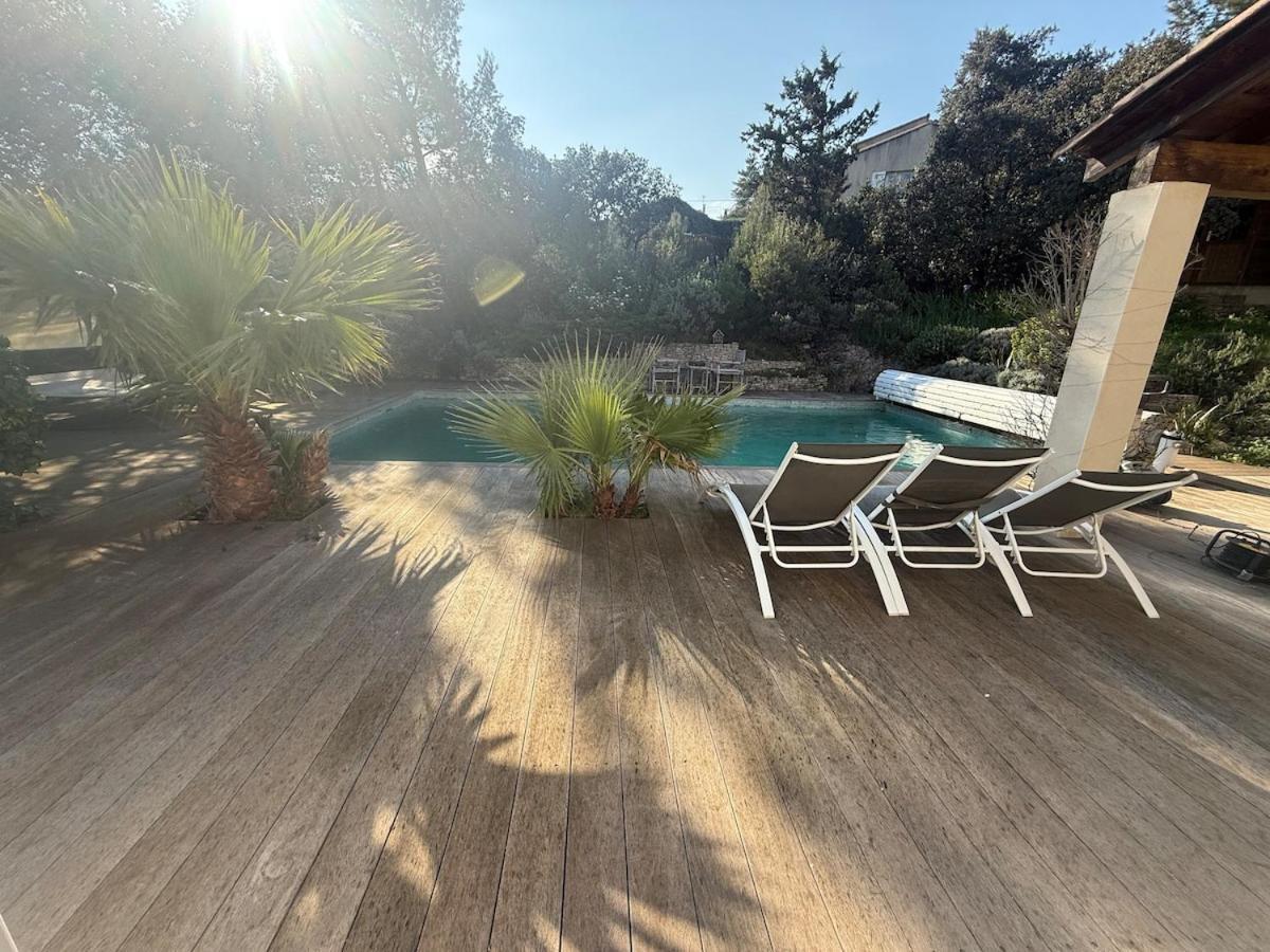 Le Havre De Paix En Garrigue 4 Chambres 3 Sdb Piscine Bezouce المظهر الخارجي الصورة
